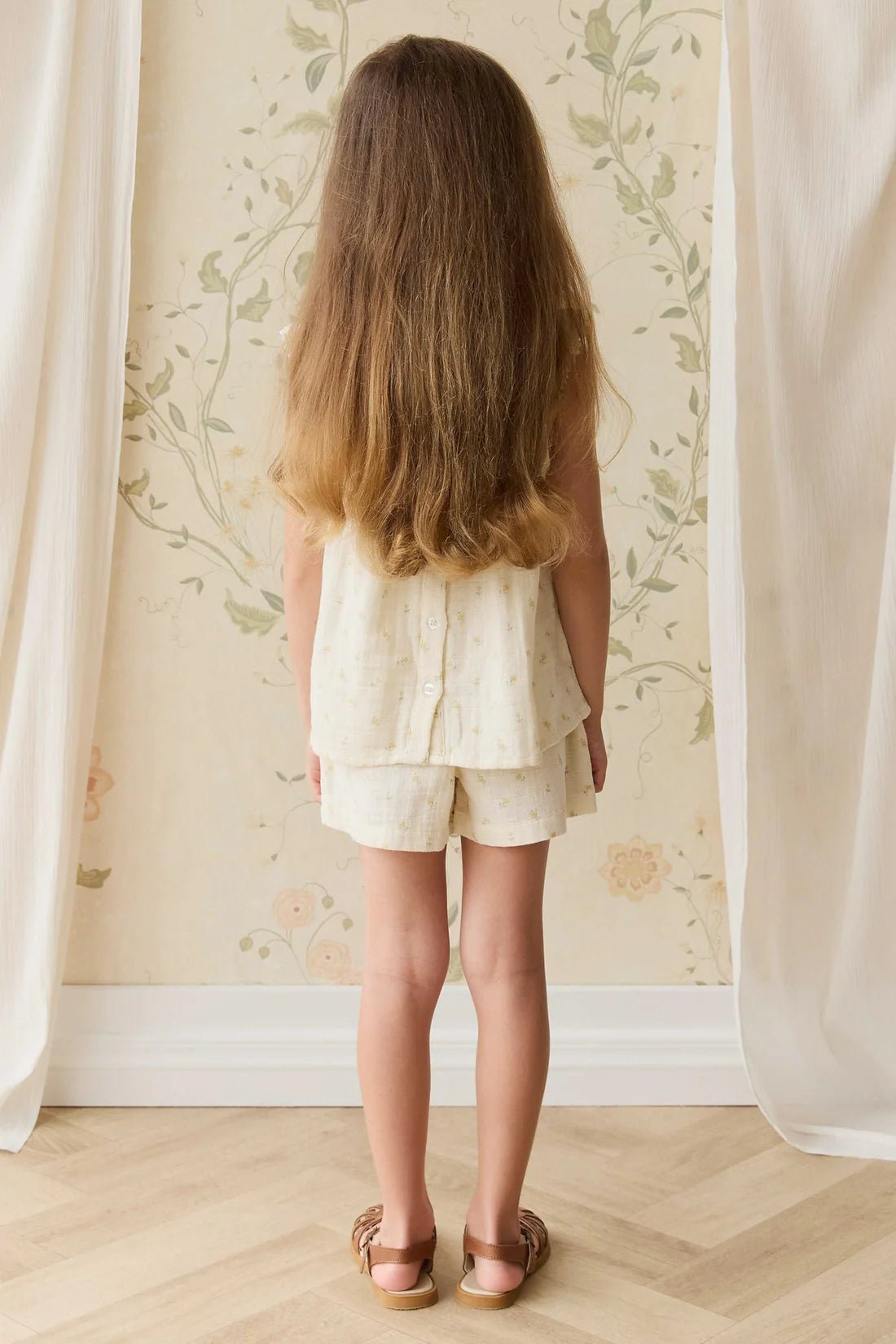 Organic Cotton Muslin Emelia Short - Aster & Ruby