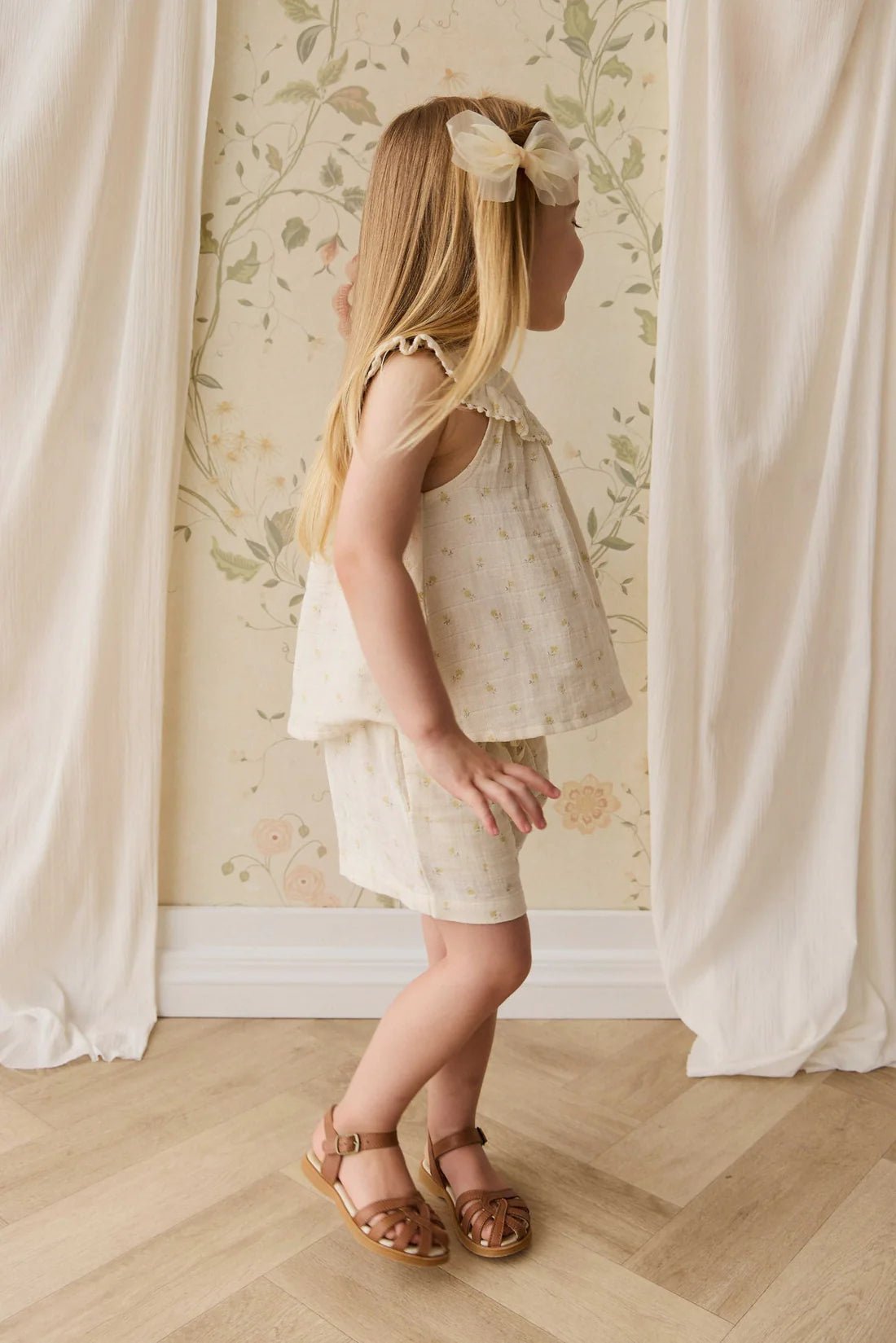 Organic Cotton Muslin Emelia Short - Aster & Ruby