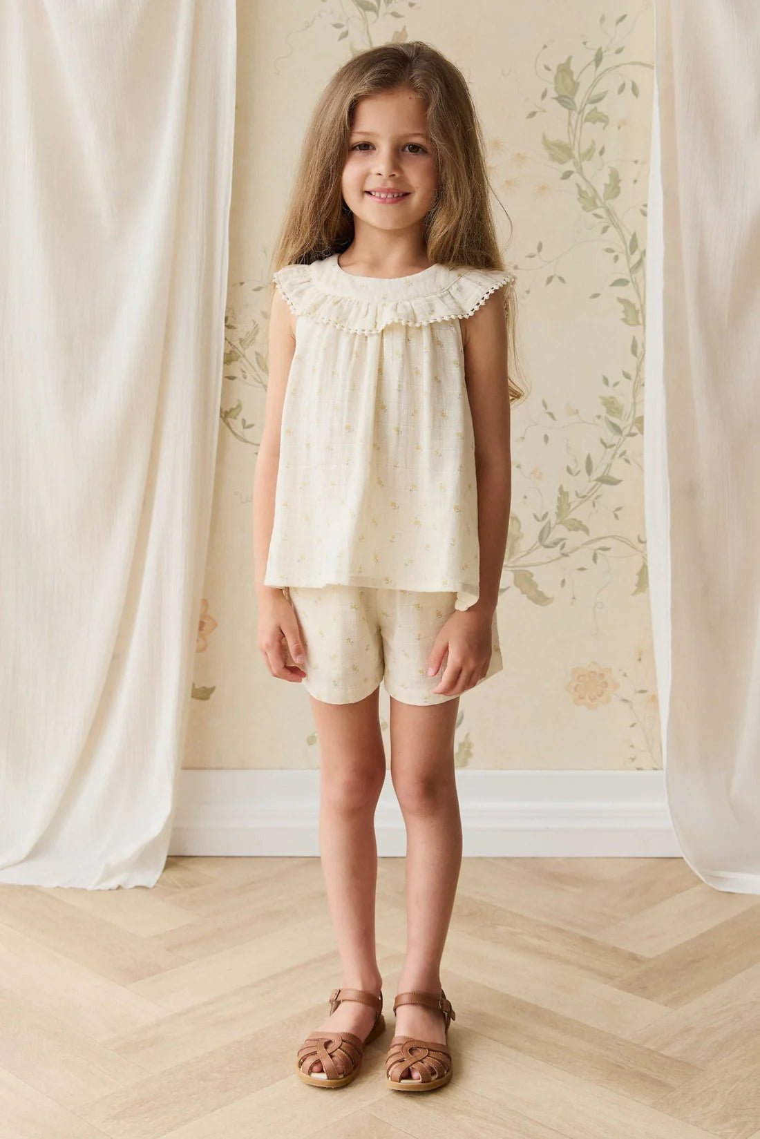 Organic Cotton Muslin Emelia Short - Aster & Ruby