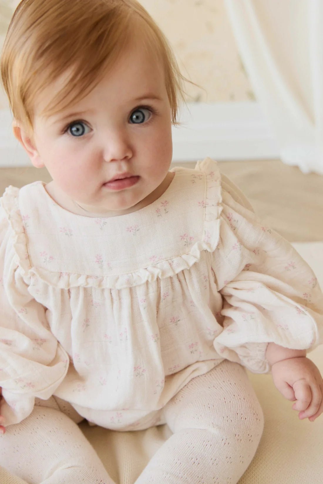 Organic Cotton Muslin Frances Playsuit - Aster & Ruby