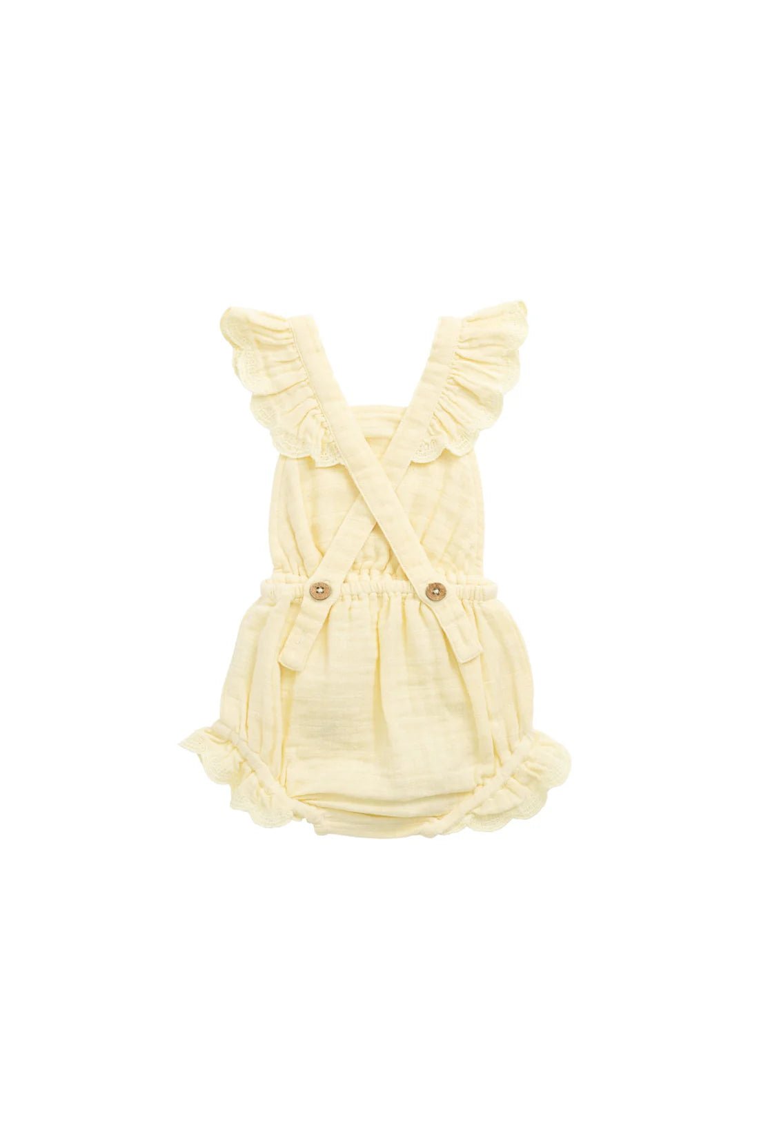 Organic Cotton Muslin Luciana Playsuit - Aster & Ruby