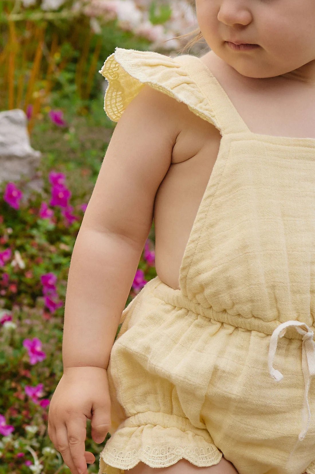 Organic Cotton Muslin Luciana Playsuit - Aster & Ruby