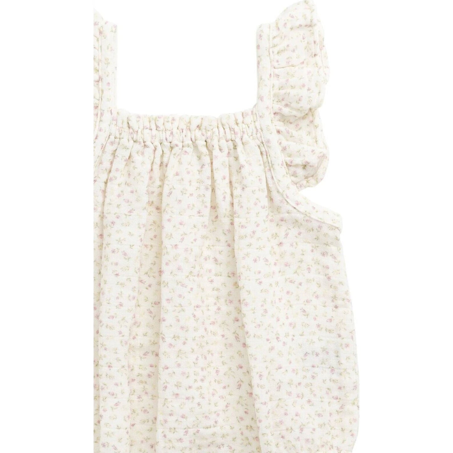 Organic Cotton Muslin Tiana Playsuit Pippa Pink – children's product by Jamie Kay | Aster & Ruby