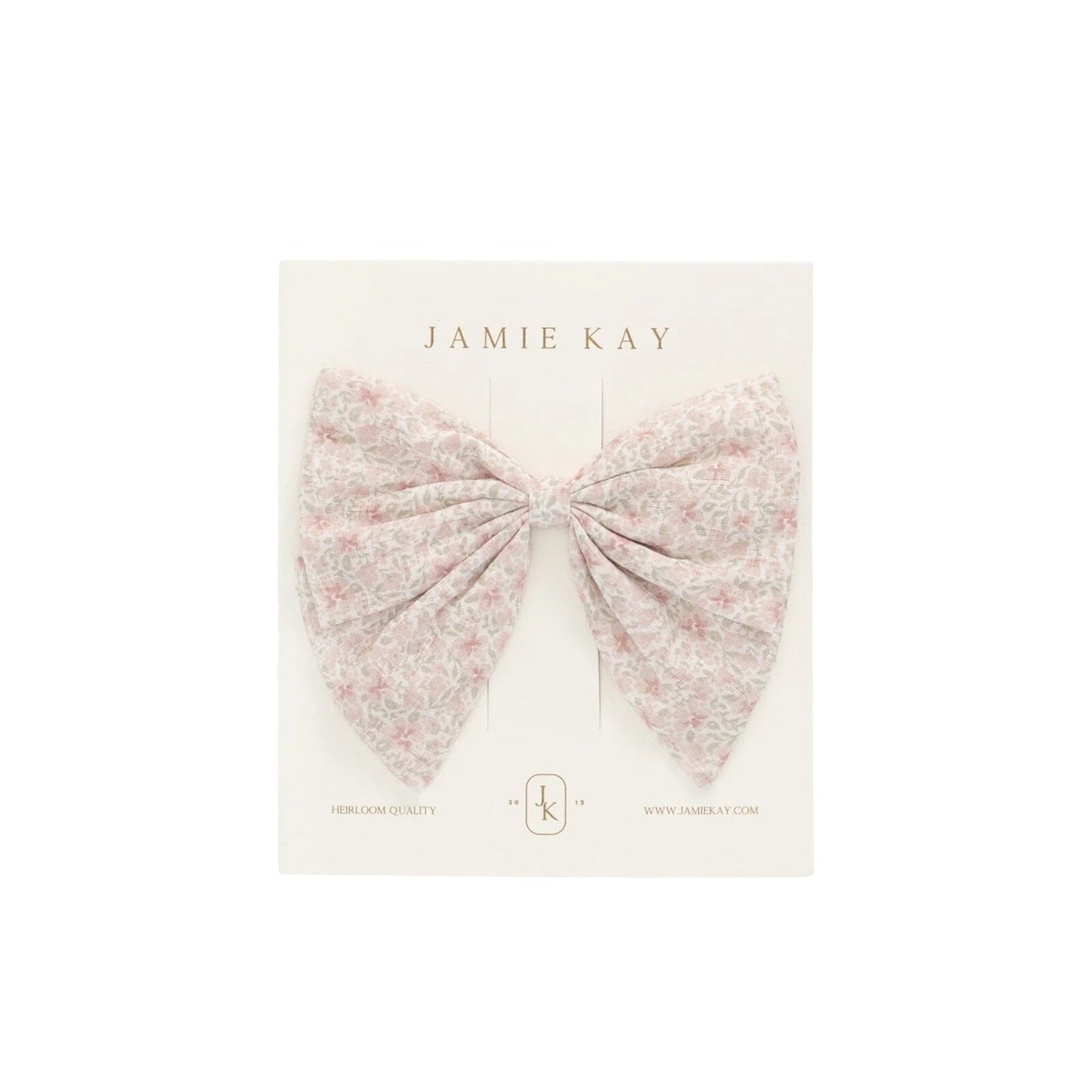 Organic Cotton Myla Bow Claudette Rose - Aster & Ruby