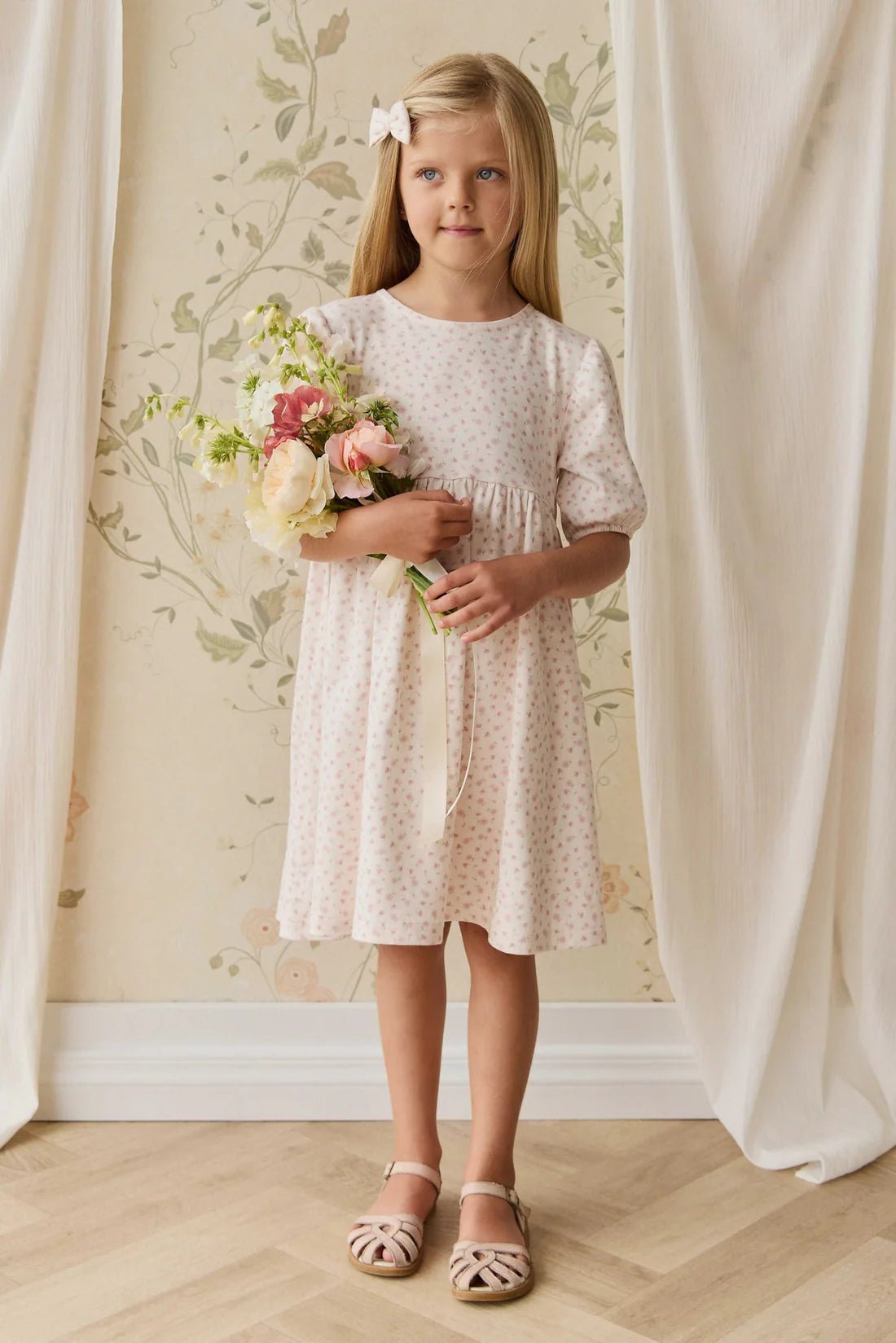 Organic Cotton Rosie Dress - Aster & Ruby