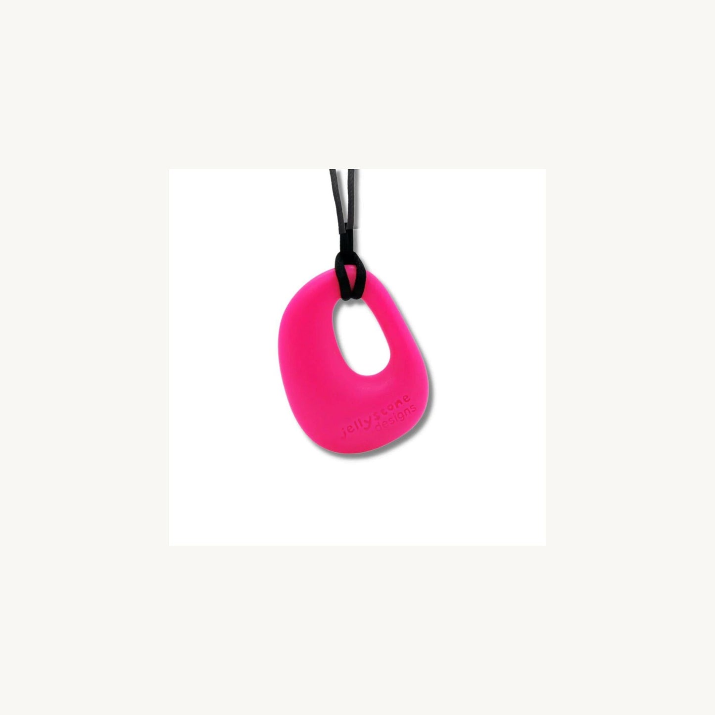 Organic Pendant Necklace Fuchsia Bubblegum – children's product by Jellystone | Aster & Ruby