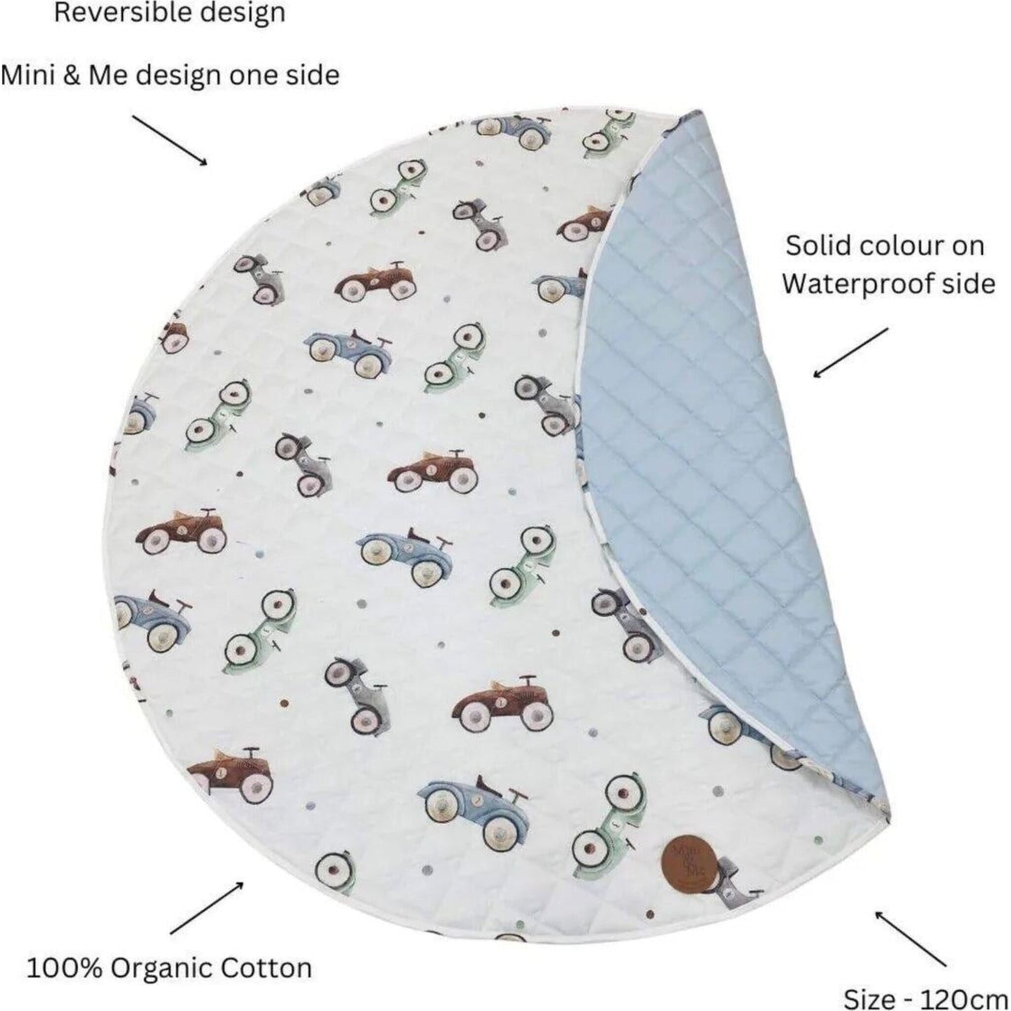 Padded Waterproof Playmat Cars – children's product by Cuddle Bug & Co | Aster & Ruby