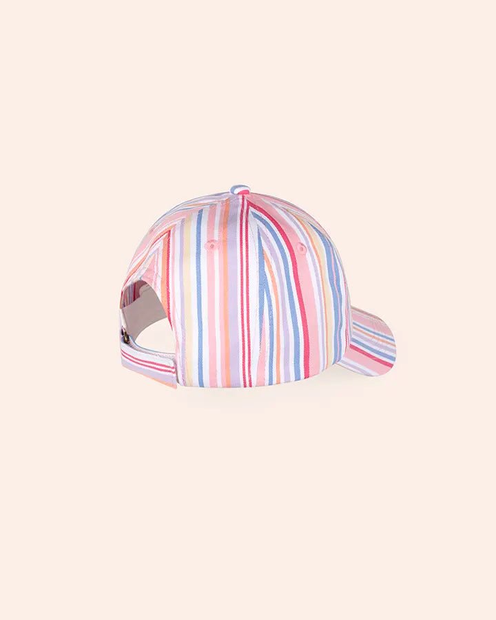 Pastel Stripe Huxbear Cap - Aster & Ruby