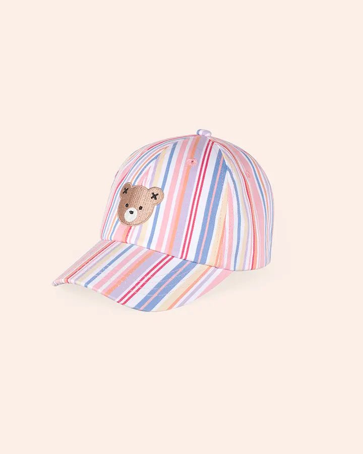 Pastel Stripe Huxbear Cap - Aster & Ruby