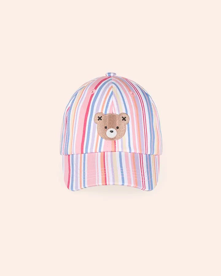 Pastel Stripe Huxbear Cap - Aster & Ruby