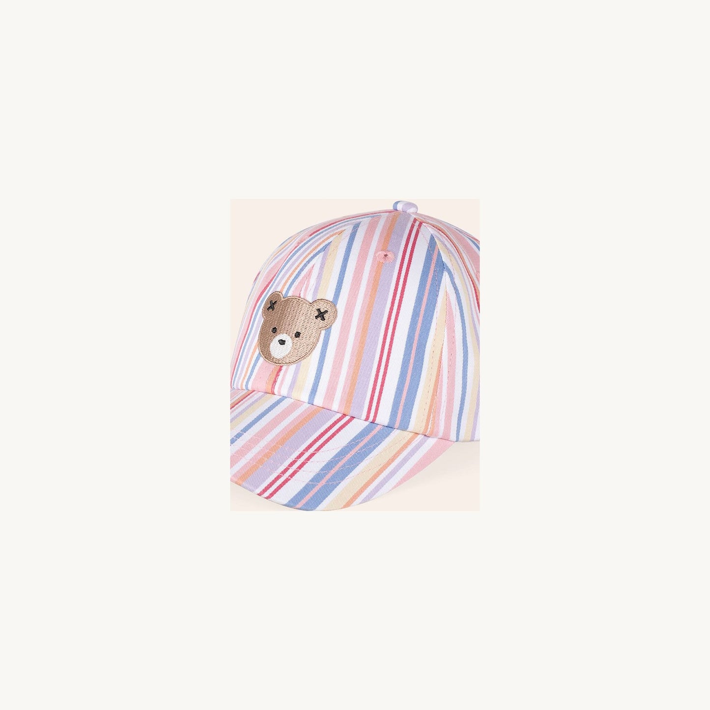 Pastel Stripe Huxbear Cap – children's product by Huxbaby | Aster & Ruby