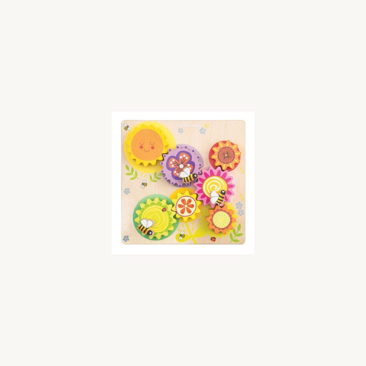Le Toy Van Meadow Bees Gear & Cogs 8 Piece | Aster & Ruby