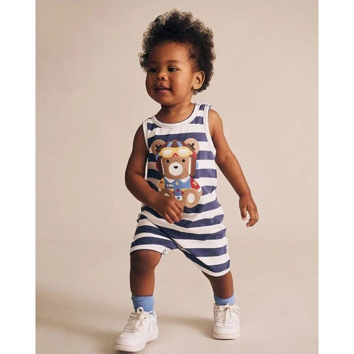 Huxbaby Pilot Huxbear Romper | Aster & Ruby
