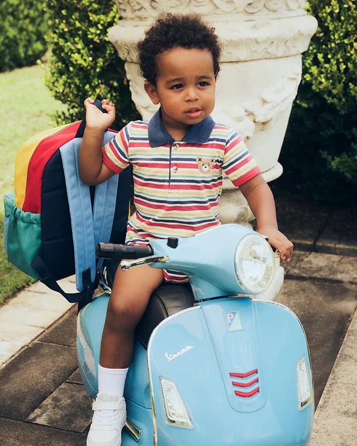 Preppy Polo Romper – 3-6M, 6-12M, 12-18M – Aster & Ruby