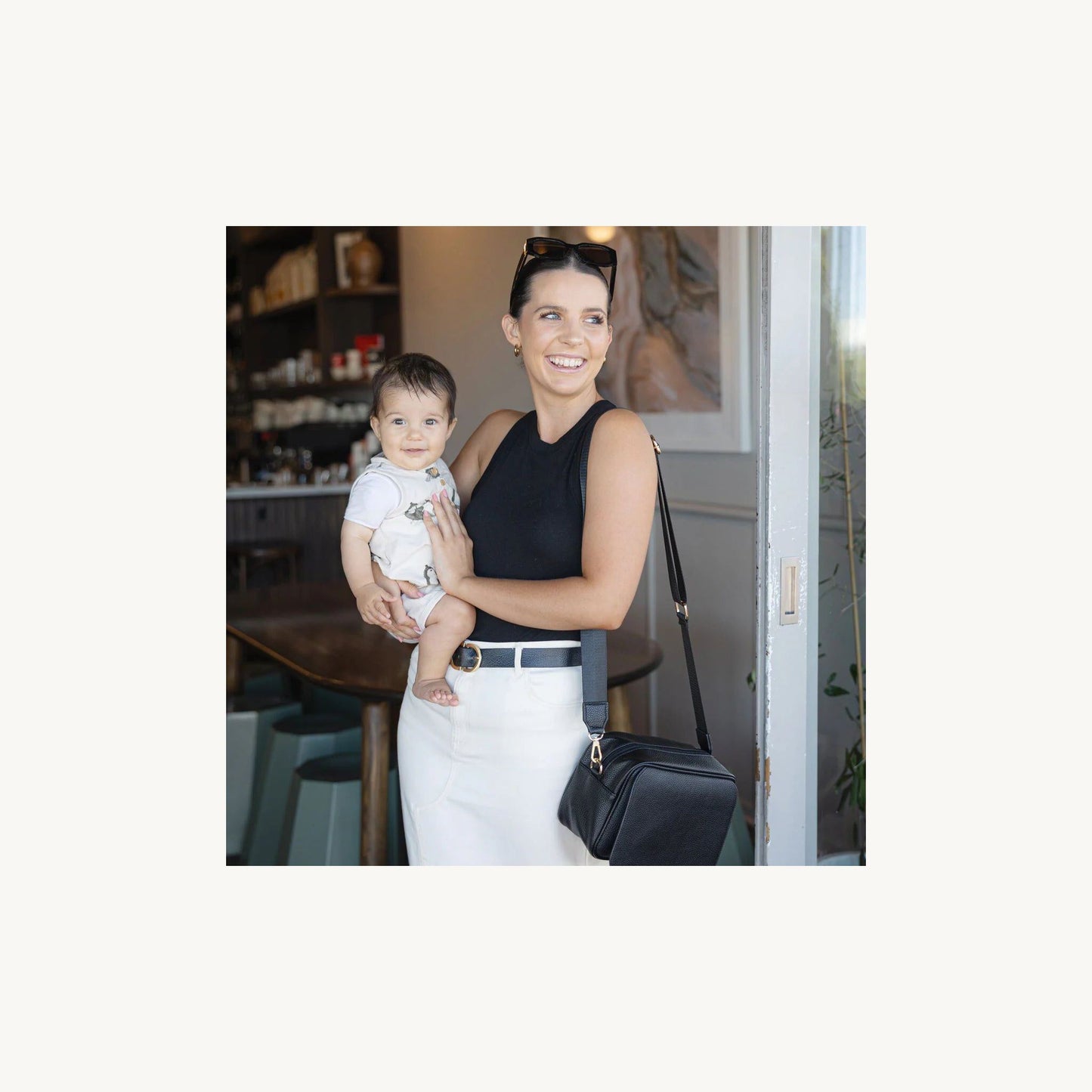 Harper Cross Body Bag Black Pebble – children's product by Pretty Brave | Aster & Ruby