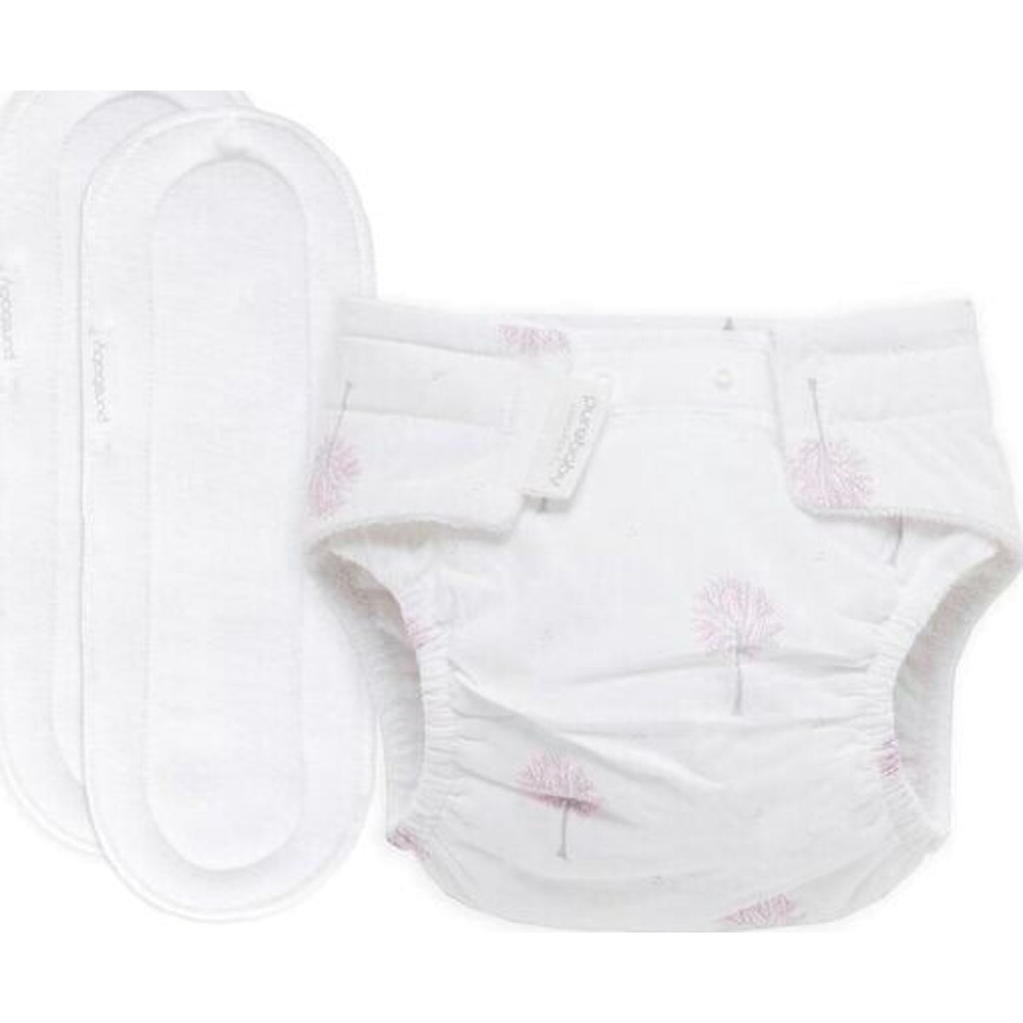 Pure Baby Pure Baby Nappy Starter Kit Pale Pink Tree | Aster & Ruby