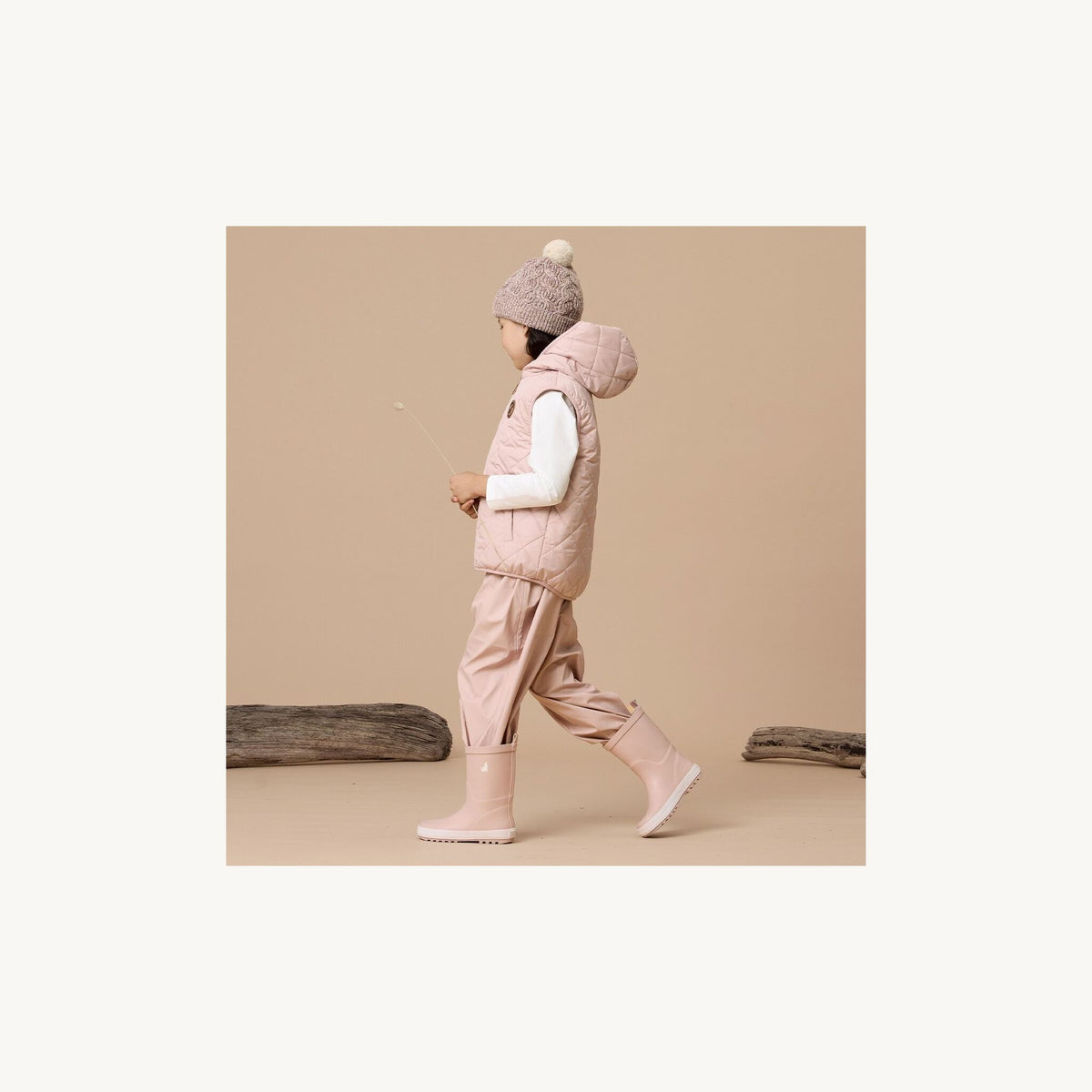 Crywolf Rain Boots Dusty Pink | Aster & Ruby