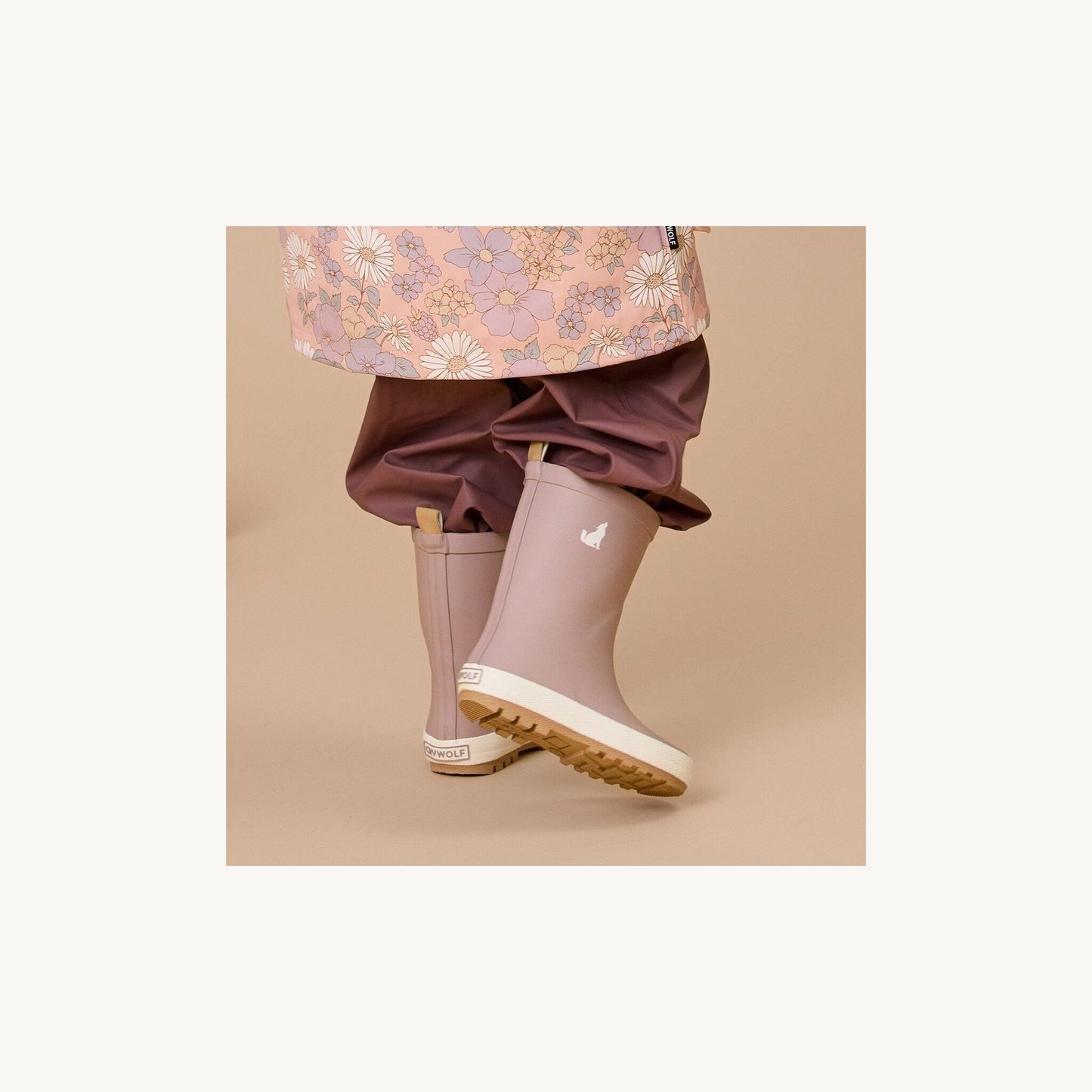Rain Boots Dusty Pink – children's product by Crywolf | Aster & Ruby