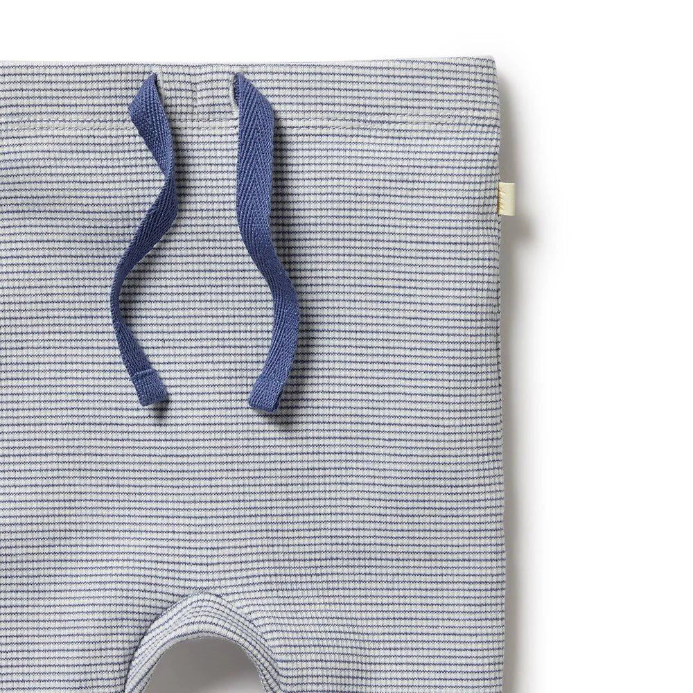 Rain Drop Organic Stripe Rib Leggings – Pre-mature, Newborn, 0-3m, 3-6m, 6-12m – Aster & Ruby