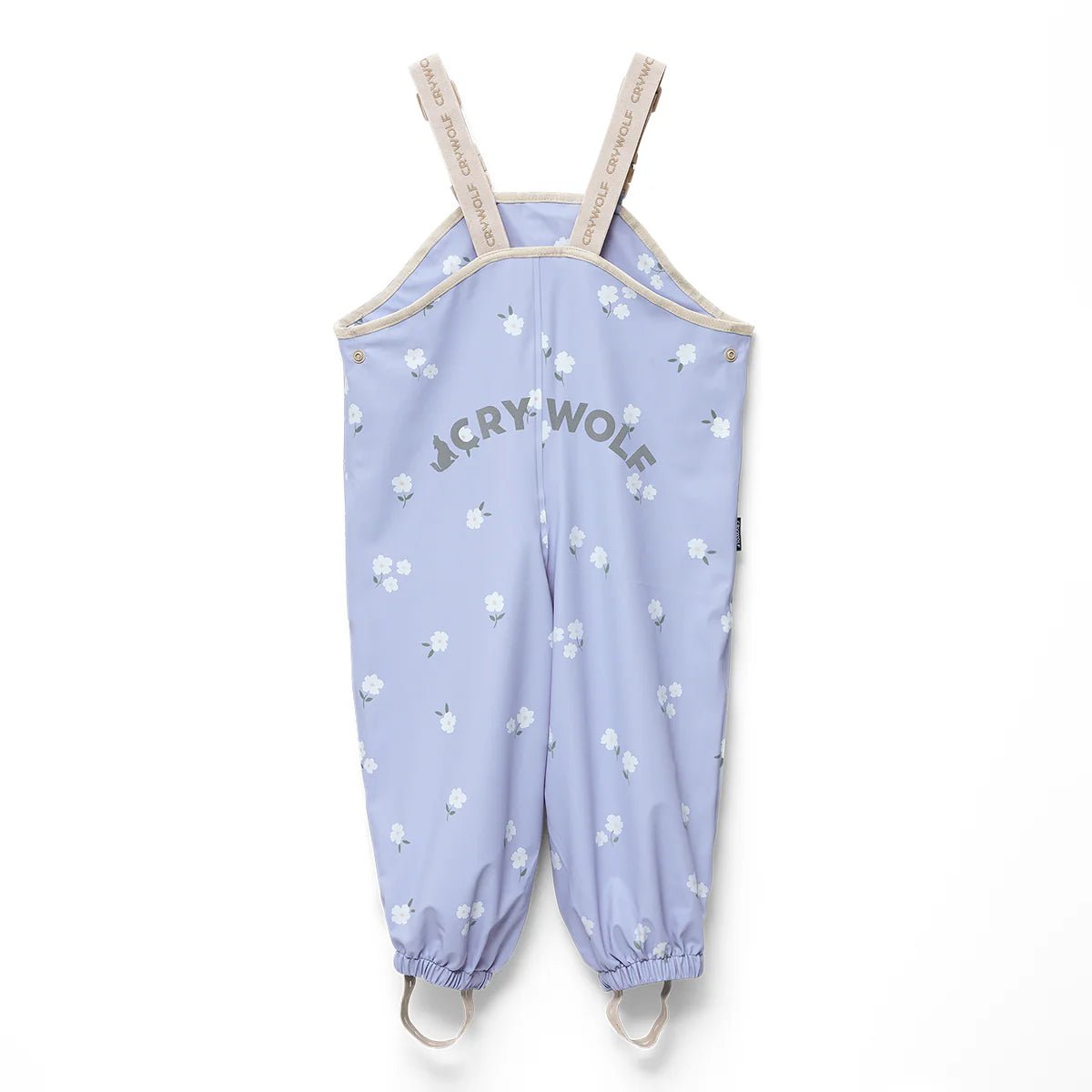 Rain Overalls Floral Periwinkle - Aster & Ruby