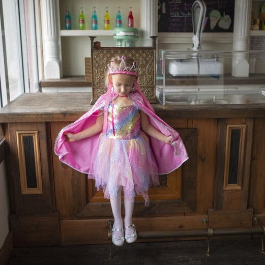 Rainbow Fairy Dress with Wings - Aster & Ruby