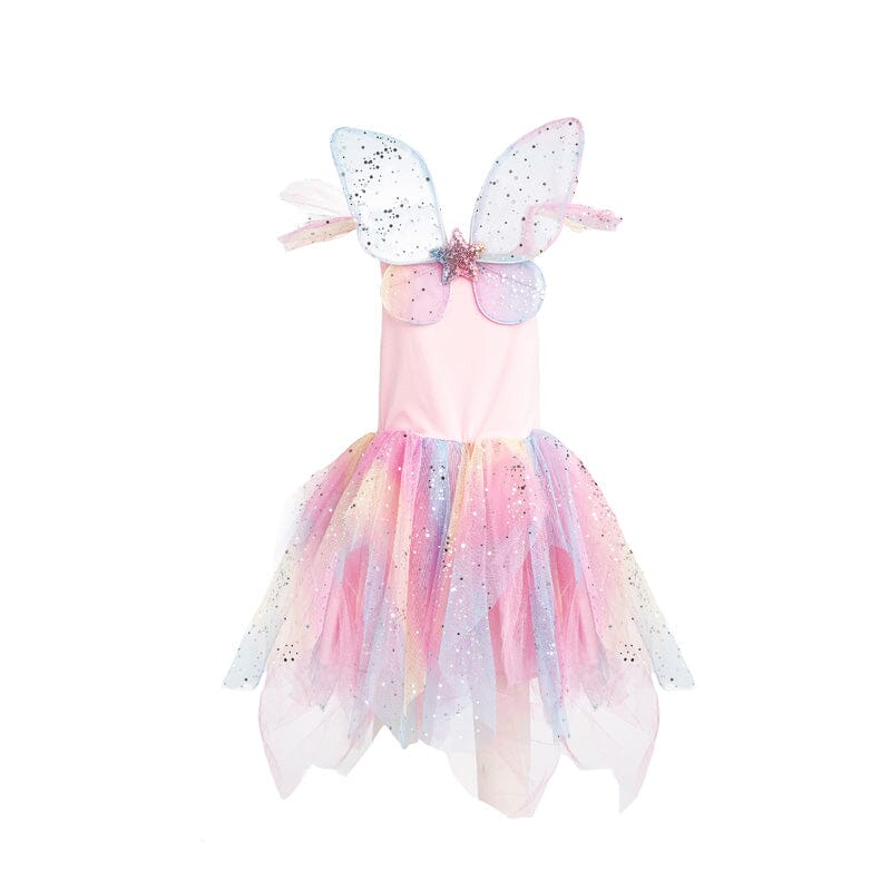 Rainbow Fairy Dress with Wings - Aster & Ruby