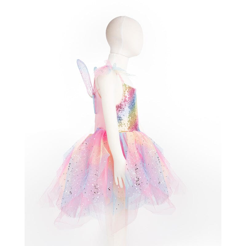 Rainbow Fairy Dress with Wings - Aster & Ruby