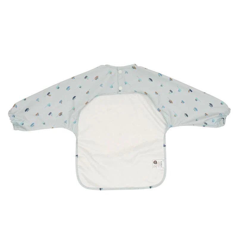 Recycled Long Sleeve Bib - Sail Boats – Aster & Ruby