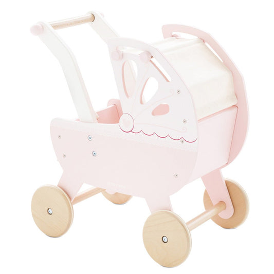Retro Wooden Doll Pram - Aster & Ruby