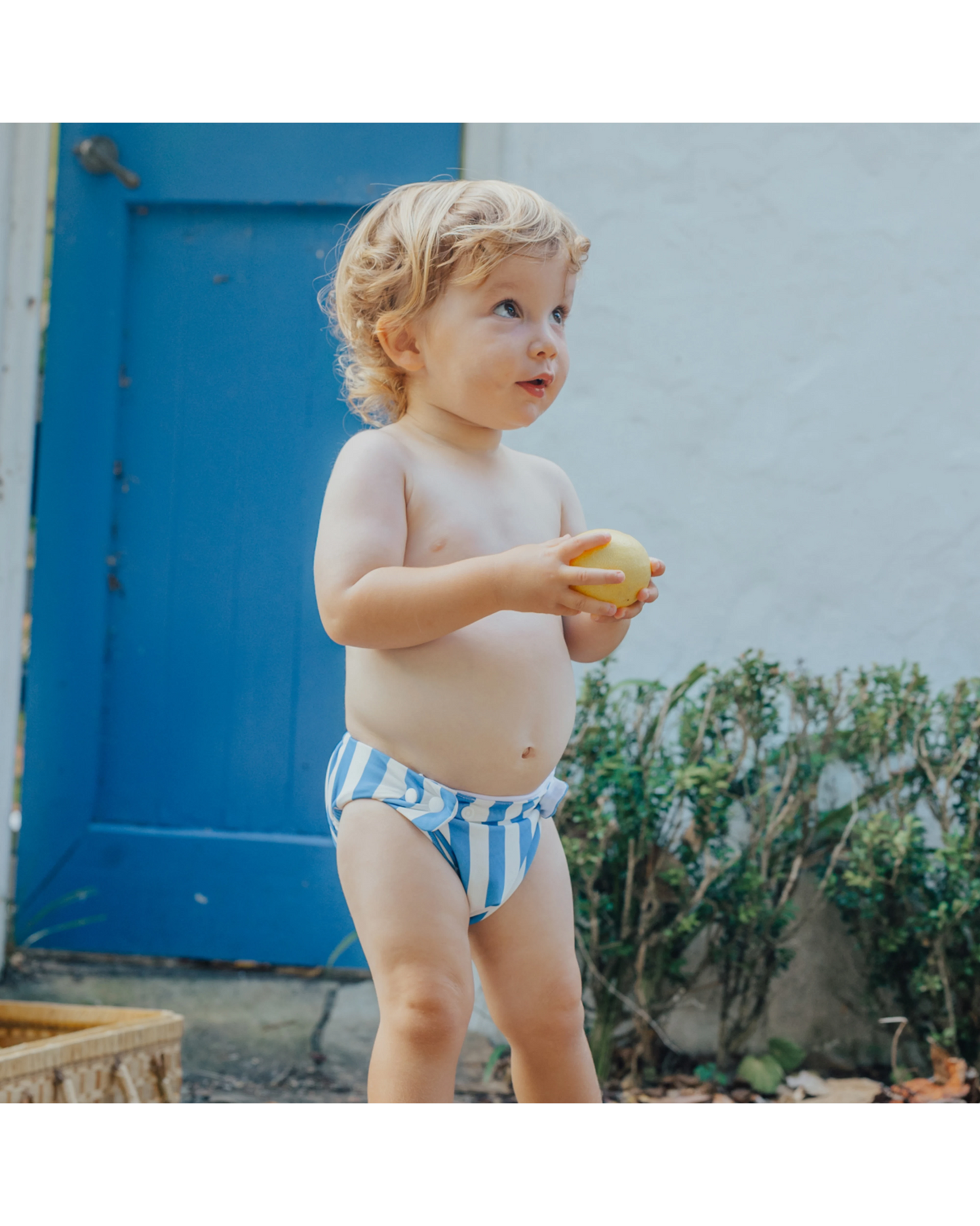 Reusable Swim Nappy Deep Sea Stripe - Aster & Ruby