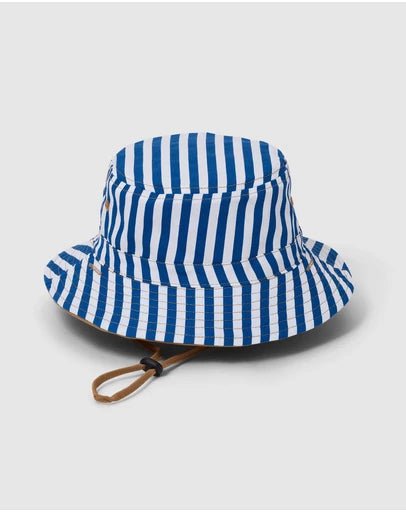 REVERSIBLE BUCKET HAT Deep Sea Stripe - Aster & Ruby