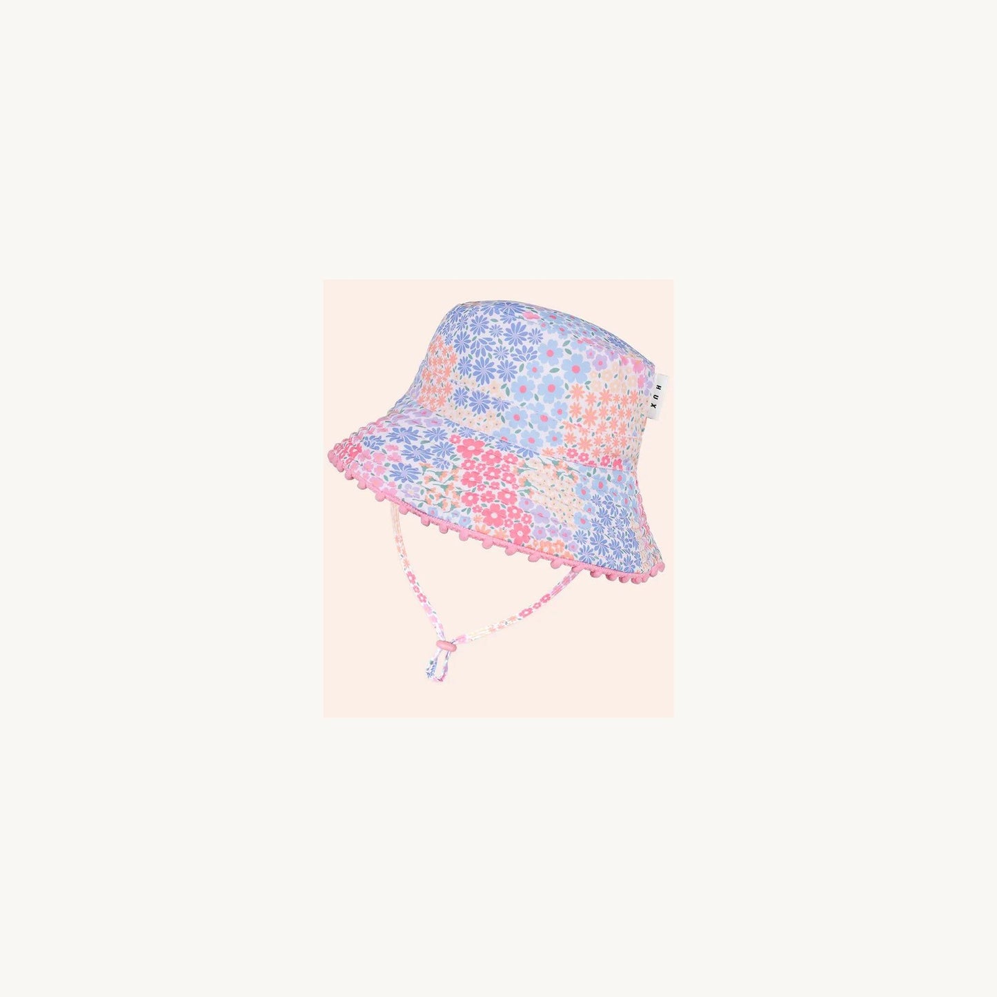 Reversible Swim Hat Floral Bloom – baby sunhat for warm weather by Huxbaby | Aster & Ruby