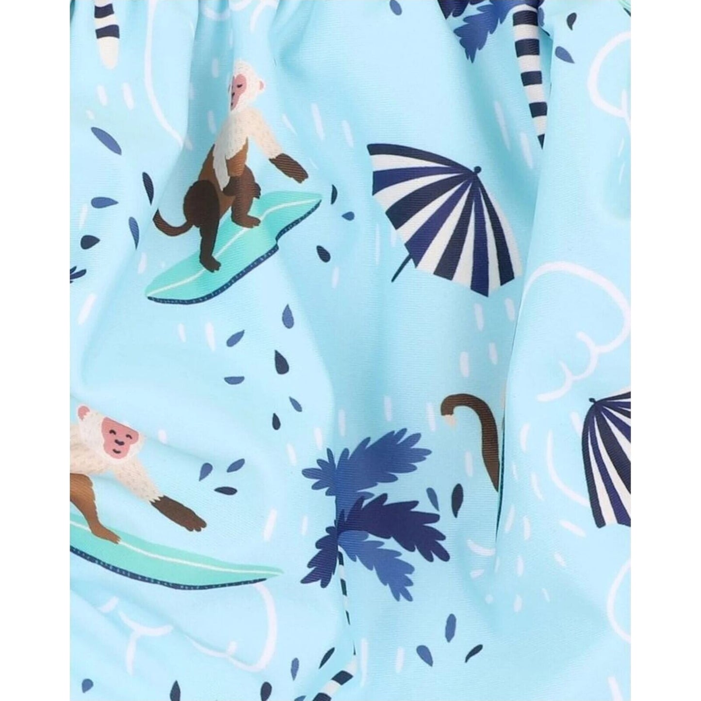 Riley Print Aqua Nappy – children's product by bebe | Aster & Ruby