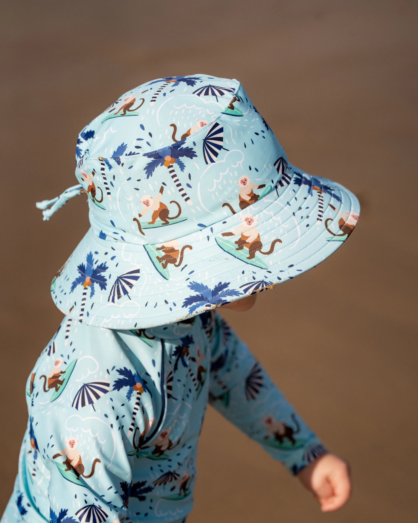 Riley Swim Hat With Quick Release Neck Tie - Aster & Ruby