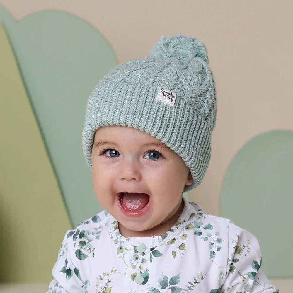 Sage Organic Baby Knit Beanie – Small, Medium, Large, XL – Aster & Ruby