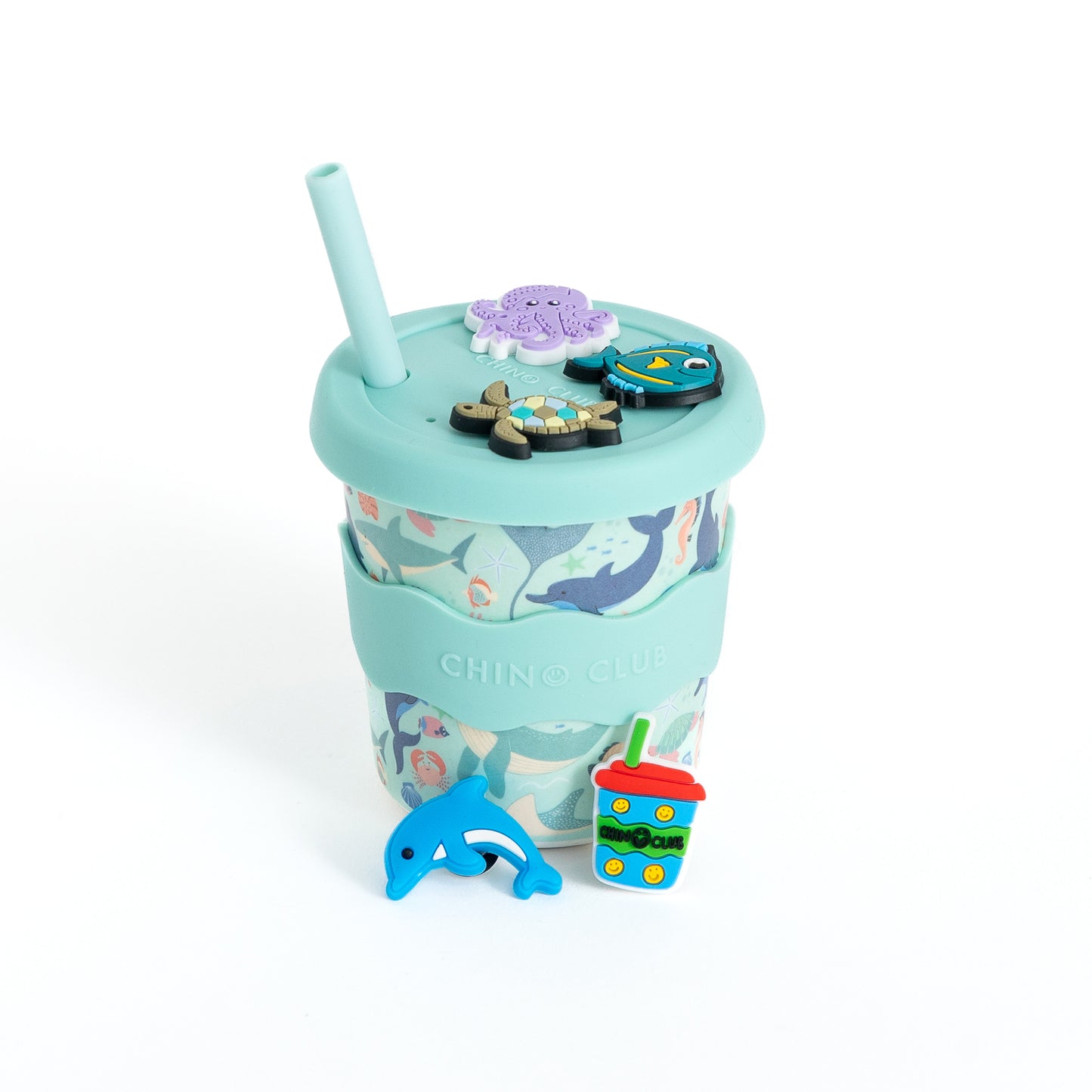 Sea Creatures Chino Charm Cup 8oz - Aster & Ruby