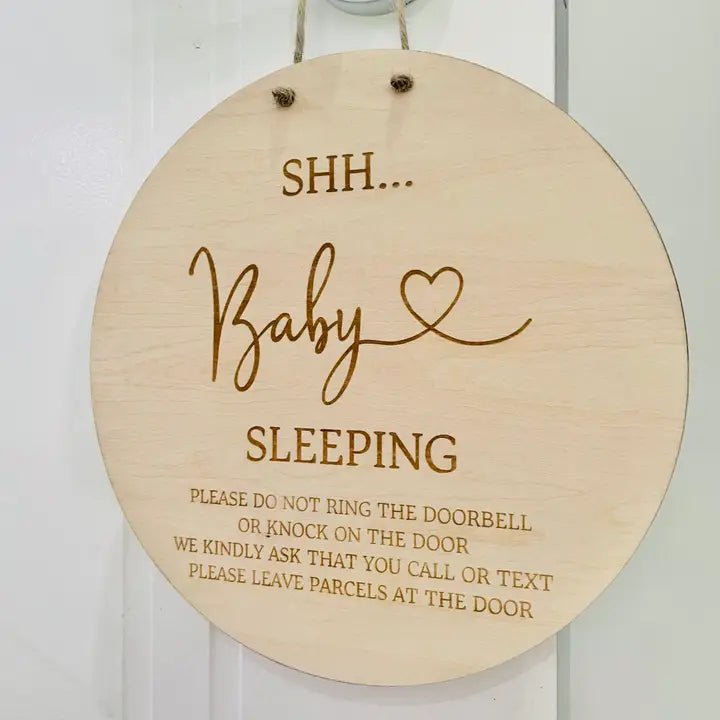 Shh... Baby Sleeping - Please Do Not Knock - Aster & Ruby