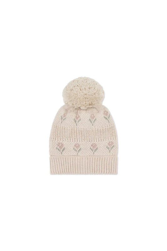 Sienna Hat - Miranda Light Oatmeal Marle - Aster & Ruby