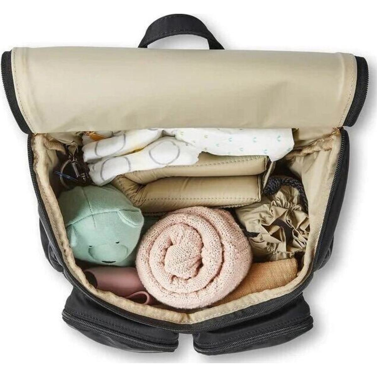 OiOi Signature Nappy Backpack Black Dimple | Aster & Ruby