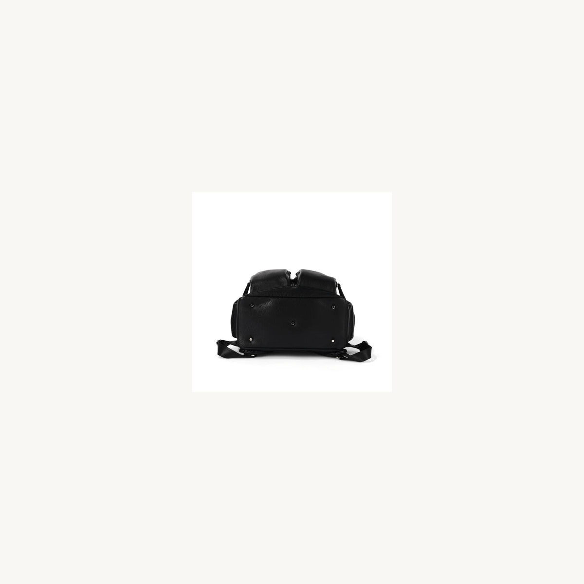 OiOi Signature Nappy Backpack Black Nylon | Aster & Ruby
