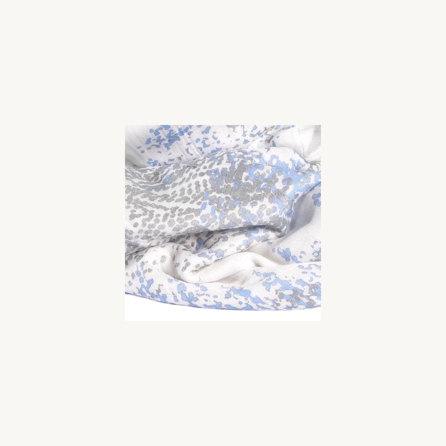 Aden & Anais Aden & Anais Silky Soft Stroller Blanket - Metallic Blue/Moon Birch | Aster & Ruby