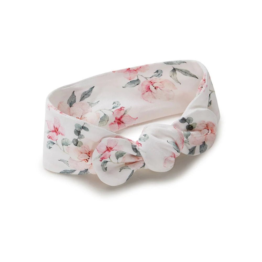Snuggle Hunny Camille Organic Jersey Wrap & Beanie Set - Aster & Ruby