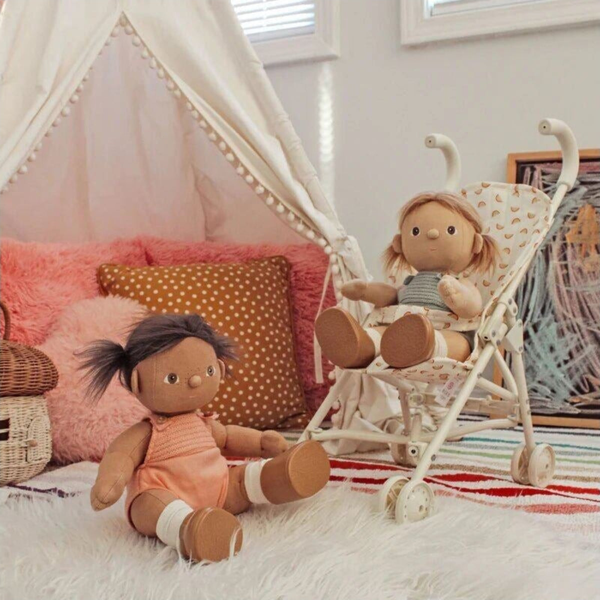 Olli Ella Sollie Stroller Rainbow | Aster & Ruby