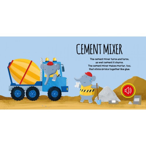 Sassi Junior Construction Site Vehicles Sound Book | Aster & Ruby