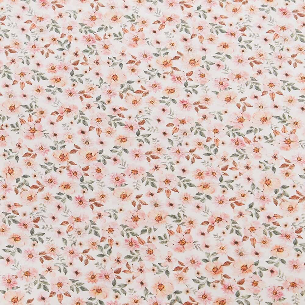 Spring Floral Fitted Cot Sheet - Aster & Ruby