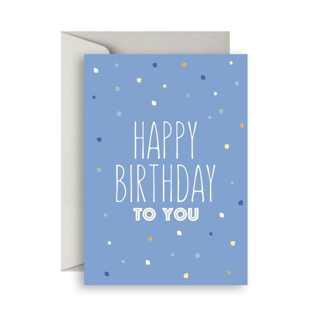 Sprout & Sparrow Greeting Card Birthday Blue-Aster & Ruby