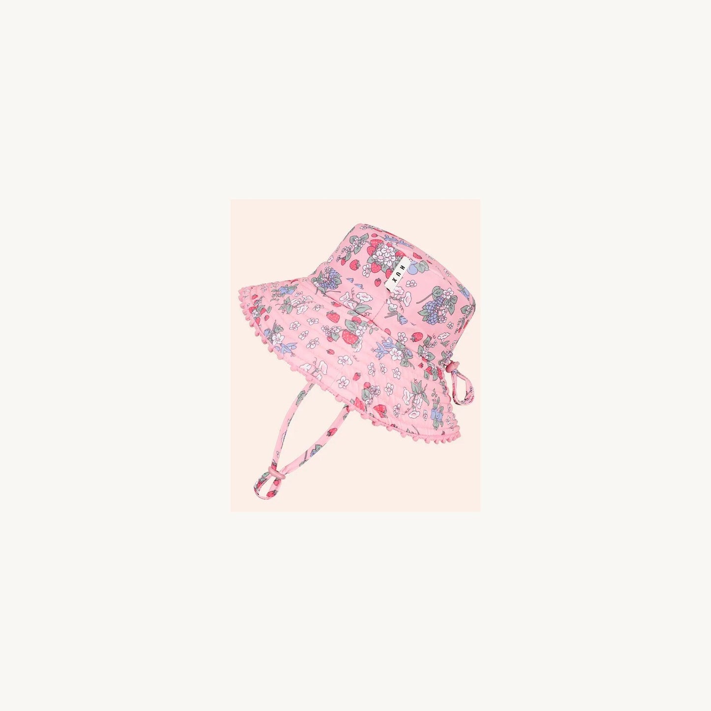 Strawberry Garden Swim Hat – baby sunhat for warm weather by Huxbaby | Aster & Ruby