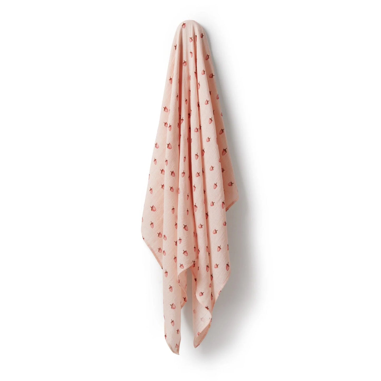 Strawberry Kisses Organic Muslin - Aster & Ruby