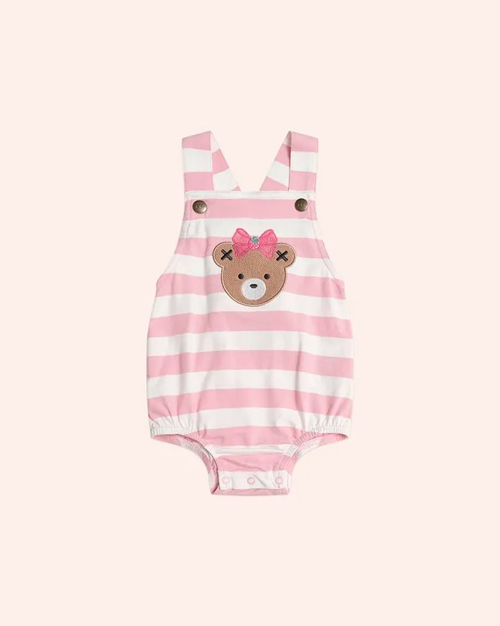Strawberry Stripe Playsuit - Aster & Ruby