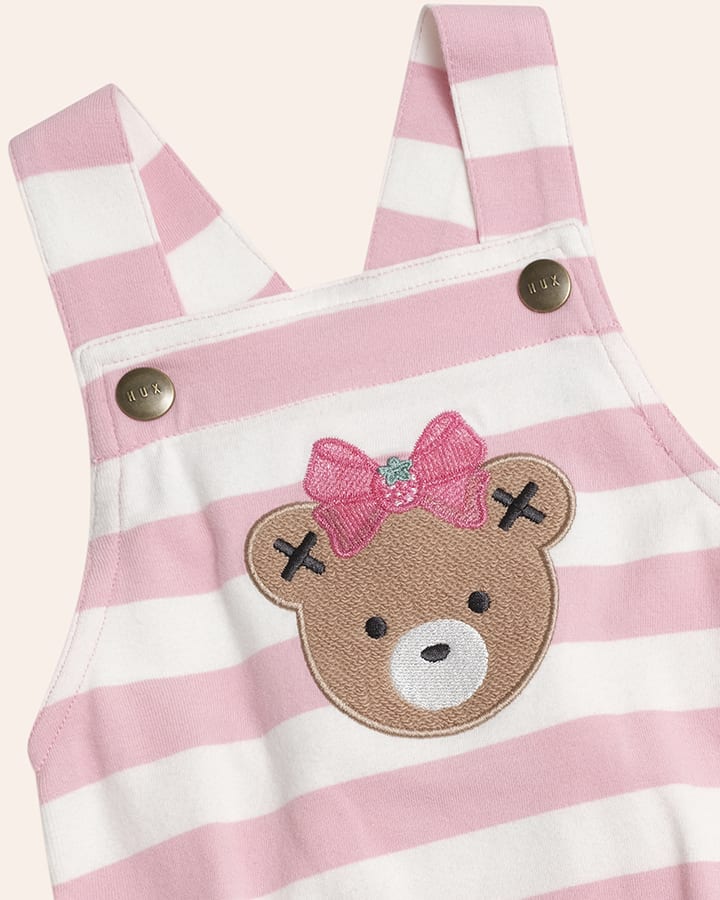 Strawberry Stripe Playsuit - Aster & Ruby